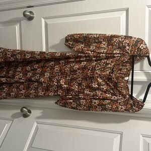 Fall Floral Midi Dress